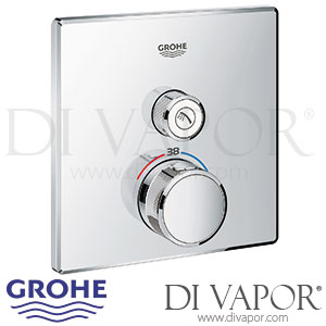 Grohe Grohtherm SmartControl Thermostat Concealed with One Valve - 2016 to 2018 - Spare Parts 29123000 GEN1